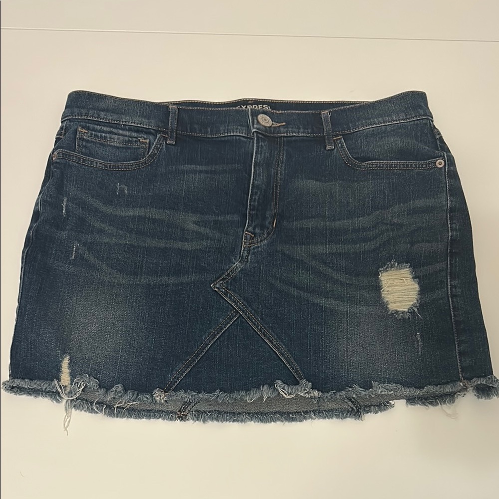 Express Denim Mini Skirt Size 12
